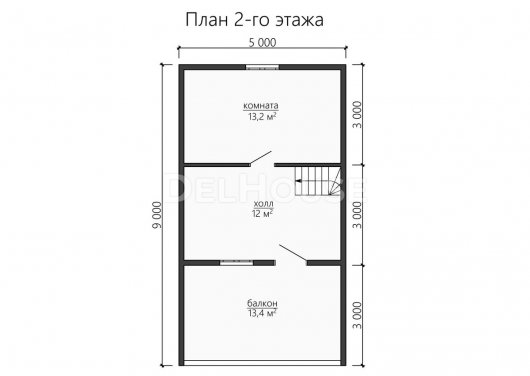 Проект ББ062 - планировка 2 этажа