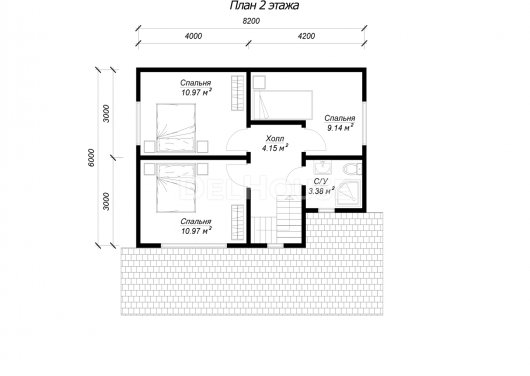 ДБ219 - планировка 2 этажа