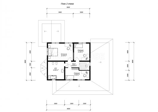 ДБ228 - планировка 2 этажа