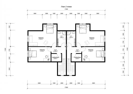 ДБ229 - планировка 2 этажа