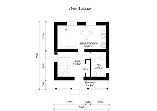 ДГ060 - планировка 1 этажа