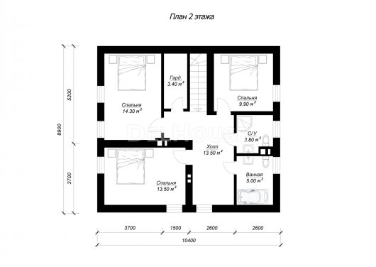 ДГ070 - планировка 2 этажа
