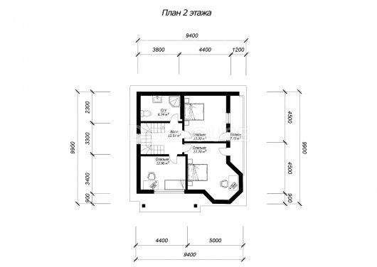 ДГ079 - планировка 2 этажа