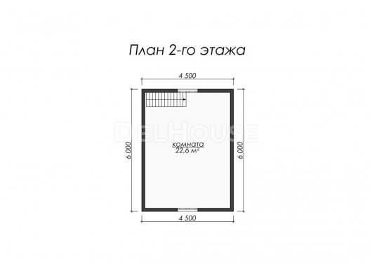 Проект ДК002 - планировка 2 этажа