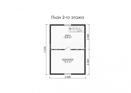 Проект ДК067 - планировка 2 этажа