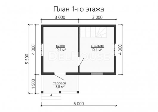 Проект ДК093 - планировка 1 этажа