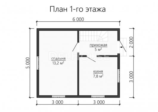 Проект ДК100 - планировка 1 этажа