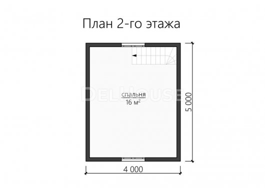 Проект ДК100 - планировка 2 этажа