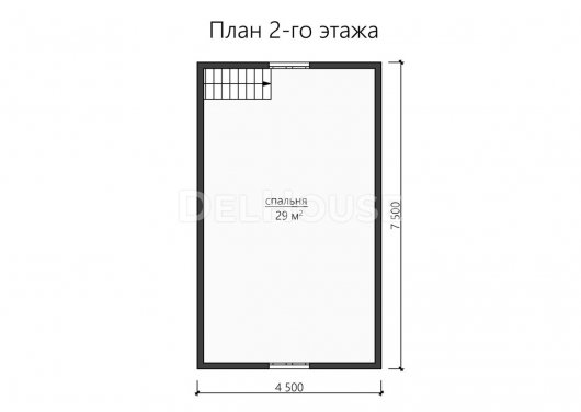 Проект ДК146 - планировка 2 этажа