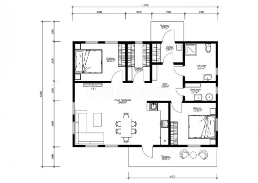 ДК212 - планировка 1 этажа