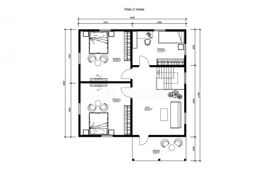 ДК220 - планировка 2 этажа