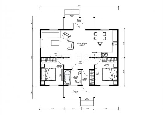ДК230 - планировка 1 этажа