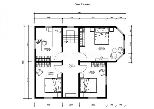 ДК234 - планировка 2 этажа