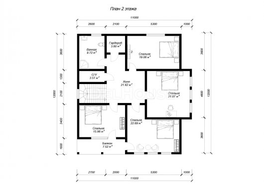 ДК236 - планировка 2 этажа