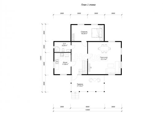 ДК248 - планировка 1 этажа