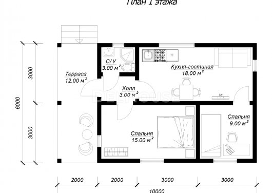 ДК251 - планировка 1 этажа