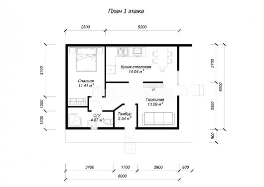 ДК253 - планировка 1 этажа