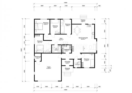 ДК254 - планировка 1 этажа