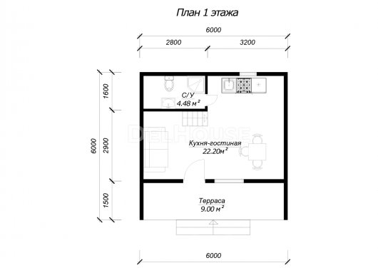 ДК257 - планировка 1 этажа