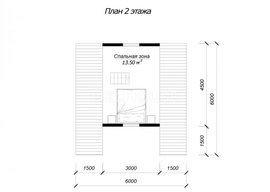 ДК257 - планировка 2 этажа