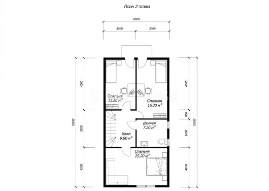 ДК277 - планировка 2 этажа