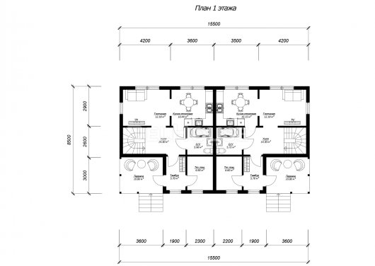 ДК278 - планировка 1 этажа