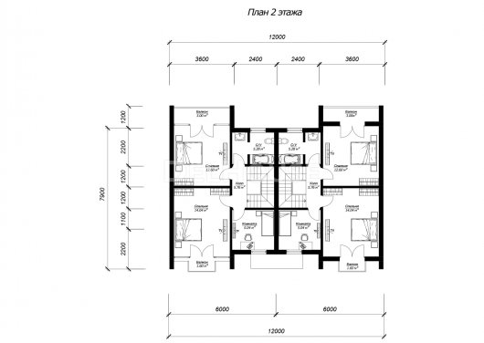 ДК279 - планировка 2 этажа