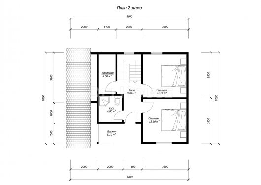ДК288 - планировка 2 этажа