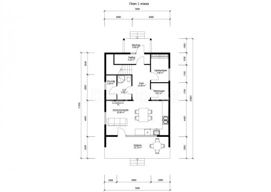 ДК289 - планировка 1 этажа