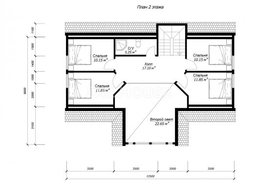 ДК297 - планировка 2 этажа