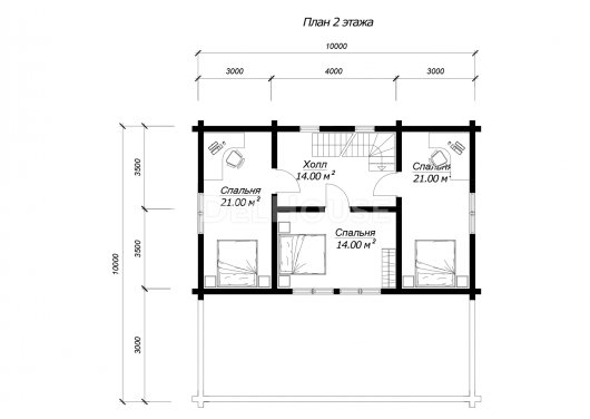 ДКБ005 - планировка 2 этажа