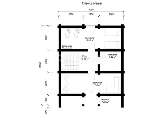 ДО007 - планировка 2 этажа