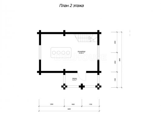 ДО011 - планировка 2 этажа