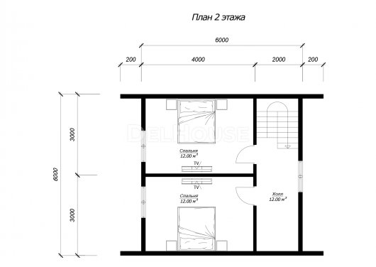 ДО013 - планировка 2 этажа