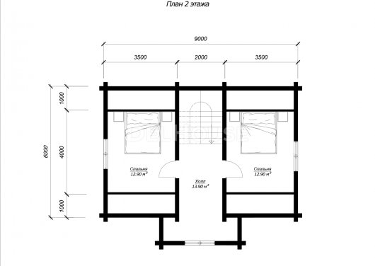 ДО015 - планировка 2 этажа
