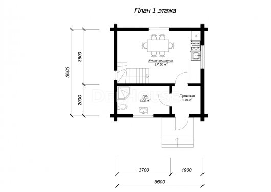 ДО018 - планировка 1 этажа
