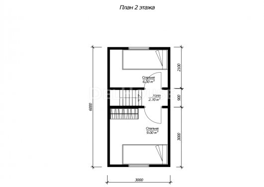 ДБ212 - планировка 2 этажа
