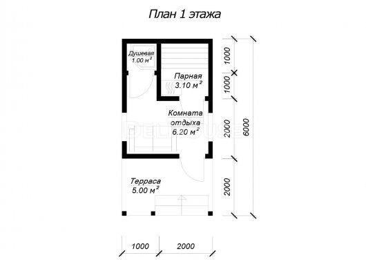 КБ006 - планировка 1 этажа