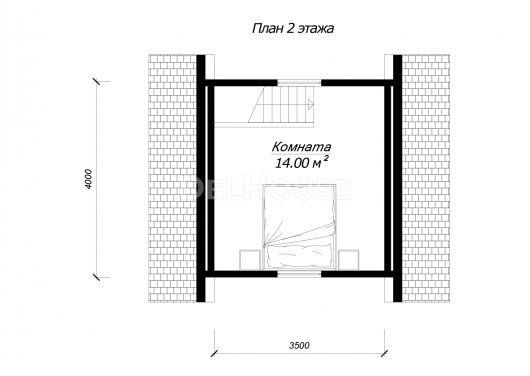 КБ009 - планировка 2 этажа