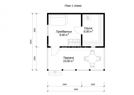 КБ013 - планировка 1 этажа