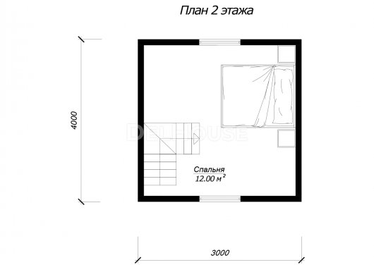 КБ036 - планировка 2 этажа