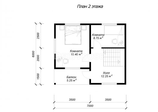 ДК203 - планировка 2 этажа